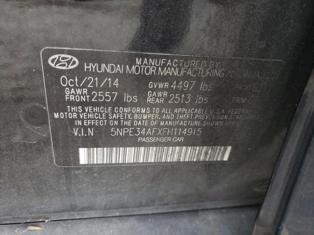 2015 HYUNDAI SONATA SPO 5NPE34AFXFH114915