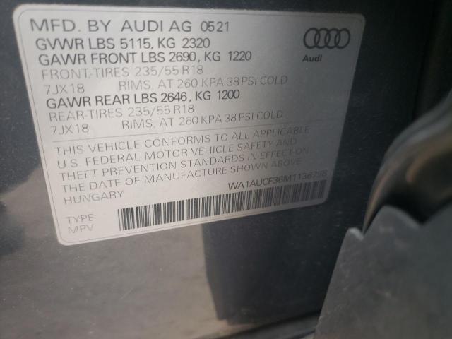 WA1AUCF36M1136798 Audi Q3 PREMIUM 10