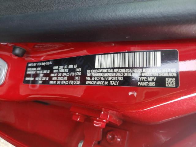 2016 FIAT 500X TREKK ZFBCFYET7GP381783