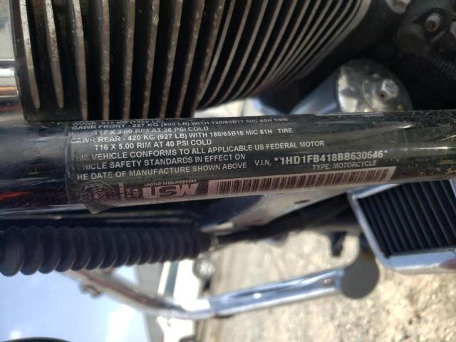2011 HARLEY-DAVIDSON FLHR 1HD1FB418BB630646