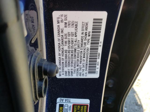 2HKRM3H45GH557097 Honda Cr-V Se 2016. Фото: 9