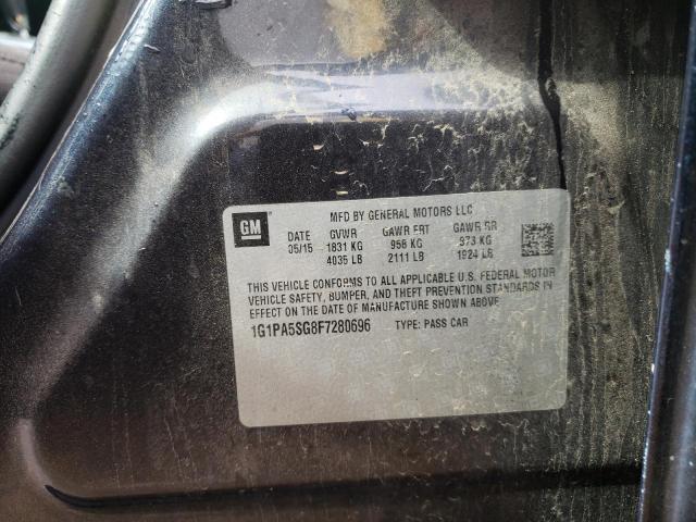 1G1PA5SG8F7280696 Chevrolet Cruze Ls 2015. Фото: 9