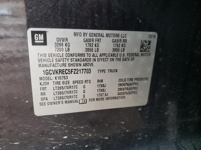2015 CHEVROLET SILVRK1500 1GCVKREC5FZ217703