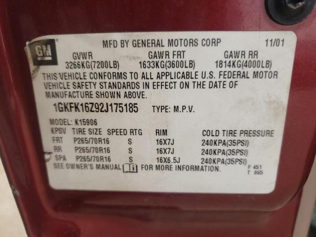 Фото: 1GKFK16Z92J175185 - 10