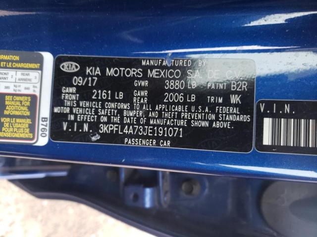 2018 KIA FORTE LX 3KPFL4A73JE191071