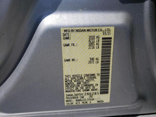 2015 NISSAN ALTIMA 2.5 1N4AL3AP3FC286285