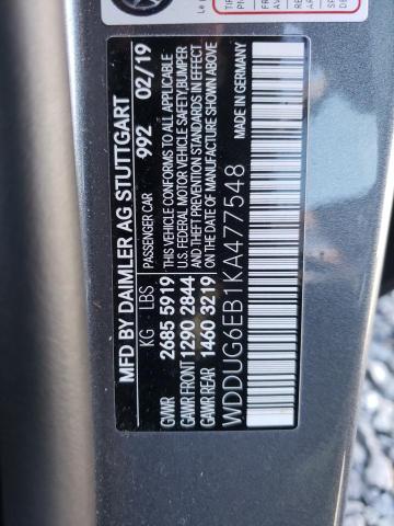 2019 MERCEDES-BENZ S 450 4MAT WDDUG6EB1KA477548