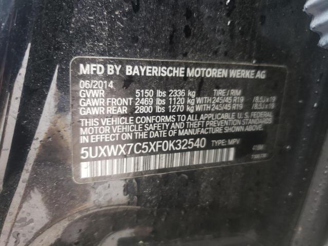 2015 BMW X3 XDRIVE3 5UXWX7C5XF0K32540