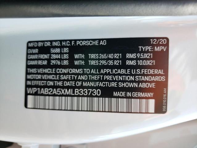 2021 PORSCHE MACAN S WP1AB2A5XMLB33730