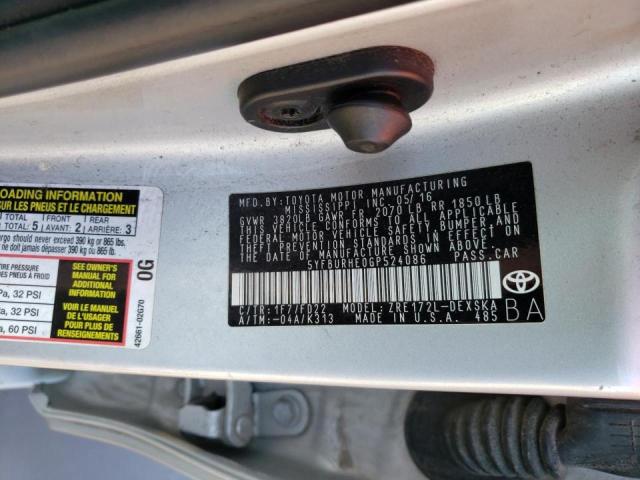 2016 TOYOTA COROLLA L 5YFBURHE0GP524086