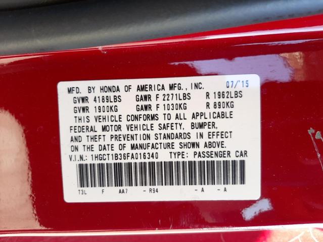 2015 HONDA ACCORD LX- 1HGCT1B36FA016340