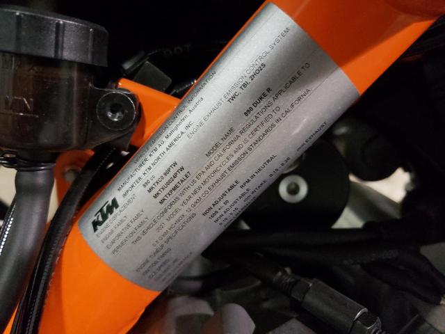 2021 KTM 890 DUKE R VBKTU9405MM810902