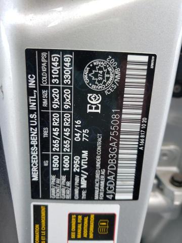 2016 MERCEDES-BENZ GLE 550 4M 4JGDA7DB3GA755081