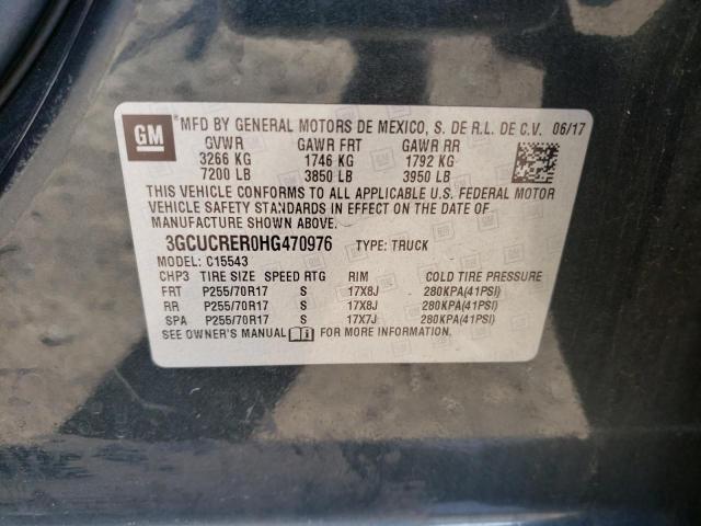 3GCUCRER0HG470976 Chevrolet Silverado 2017. Фото: 9