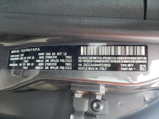 2017 JEEP RENEGADE S ZACCJAAB4HPG16628