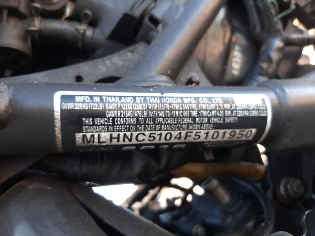 2015 HONDA CBR300 R MLHNC5104F5101950