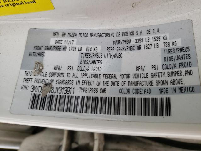 2018 TOYOTA YARIS IA 3MYDLBYV8JY313911