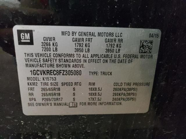 2015 CHEVROLET SILVRDO LT 1GCVKREC8FZ305080