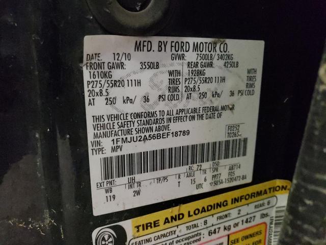 1FMJU2A56BEF18789 Ford Expedition 2011. Фото: 9