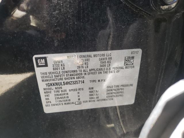 2017 GMC ACADIA SLT 1GKKNULS4HZ325714