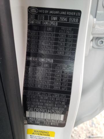 2018 LAND ROVER DISCOVERY SALCR2RX3JH752897
