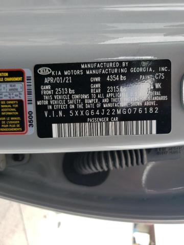 2021 KIA K5 GT LINE 5XXG64J22MG076182