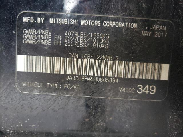 2017 MITSUBISHI LANCER GTS JA32U8FW8HU605894