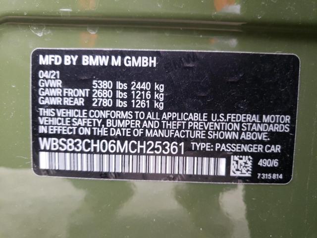 2021 BMW M5 WBS83CH06MCH25361