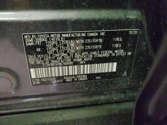 2021 TOYOTA RAV4 XLE P 2T3A1RFV7MC168990