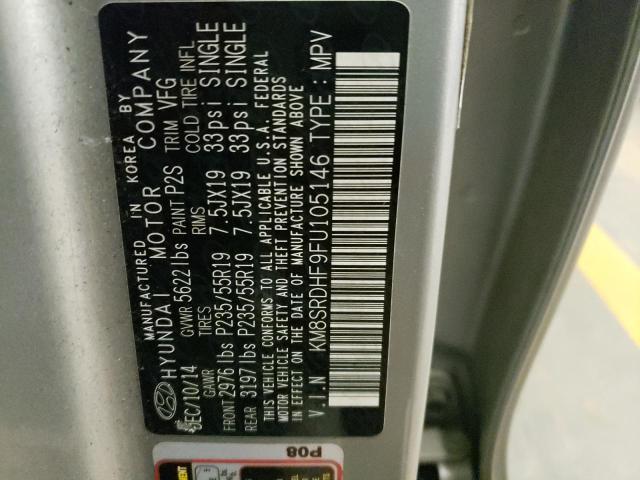 KM8SRDHF9FU105146 Hyundai Santa Fe G 2015. Фото: 9