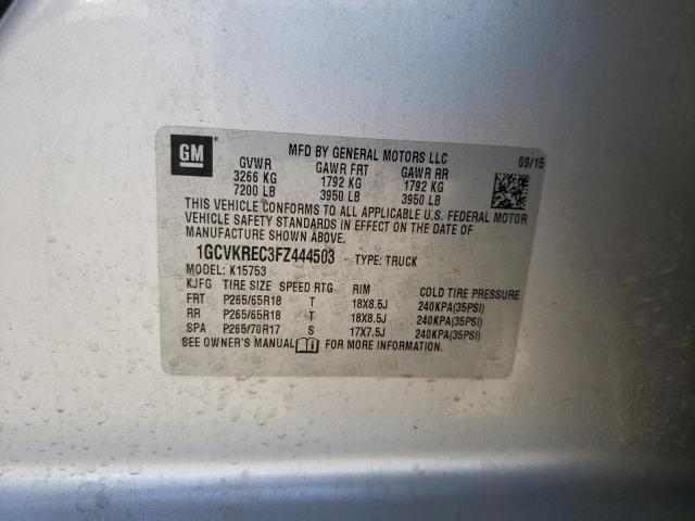 2015 CHEVROLET SILVRDO LT 1GCVKREC3FZ444503