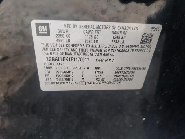 2015 CHEVROLET EQUINOX L 2GNALLEK1F1170511
