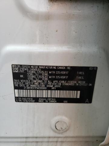 2T3BFREV1FW299969 Toyota Rav4 Le 2015. Фото: 9