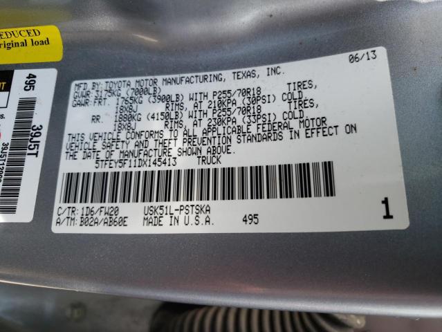 5TFEY5F11DX145413 Toyota Tundra Cre 2013. Фото: 9