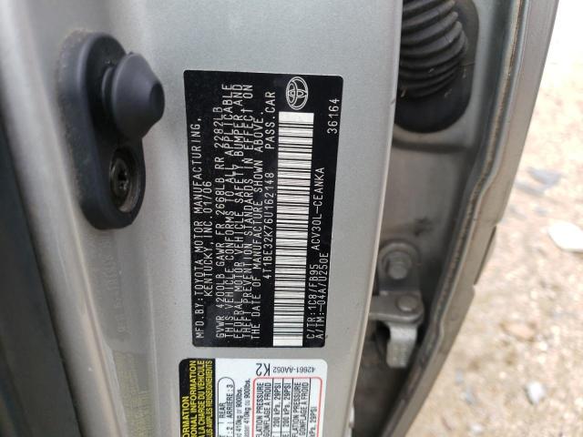 4T1BE32K76U162148 Toyota Camry Le 2006. Фото: 9