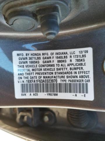19XFA1F63AE023970 Honda Civic Lx-S 2010. Фото: 9