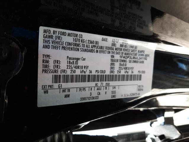 2018 FORD FOCUS ST 1FADP3L99JL241182