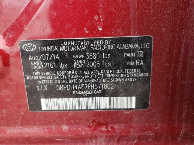 2015 HYUNDAI ELANTRA SE 5NPDH4AE7FH571802