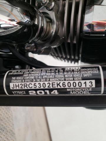 2014 HONDA VT750 C2 - JH2RC5302EK600013