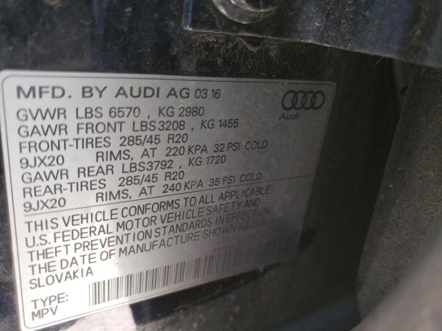 2017 AUDI Q7 PRESTIG WA1VAAF7XHD011227