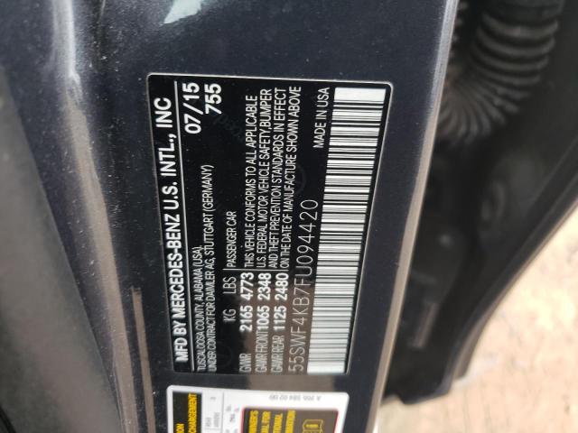 2015 MERCEDES-BENZ C 300 4MAT 55SWF4KB7FU094420