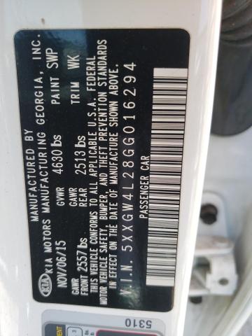 2016 KIA OPTIMA SX 5XXGW4L28GG016294