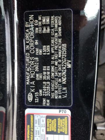 2016 KIA SOUL KNDJN2A22G7315918