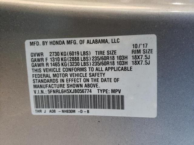 2018 HONDA ODYSSEY EX 5FNRL6H5XJB056774