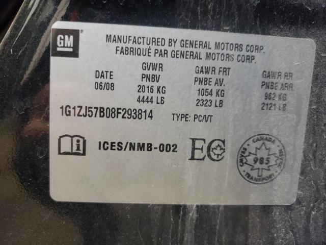 1G1ZJ57B08F293814 Chevrolet Malibu 2Lt 2008. Фото: 9