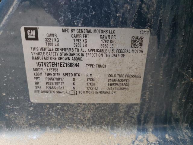1GTV2TEH1EZ160844 Gmc Sierra K15 2014. Фото: 9