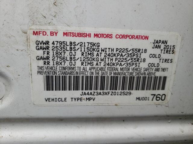 2015 MITSUBISHI OUTLANDER JA4AZ3A3XFZ012529