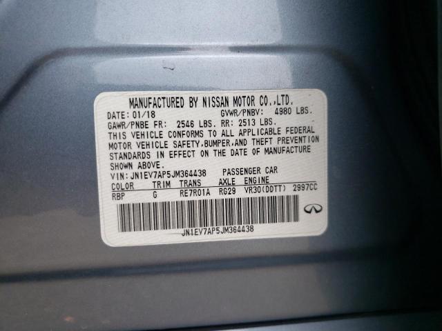 2018 INFINITI Q50 LUXE JN1EV7AP5JM364438