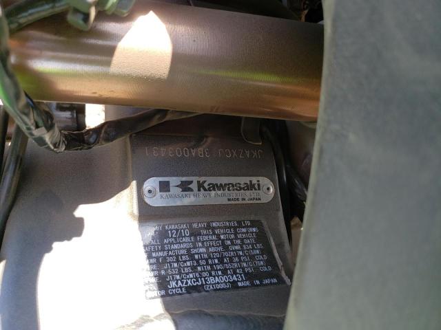2011 KAWASAKI ZX1000 J JKAZXCJ13BA003431