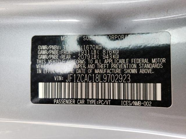 2020 SUBARU BRZ LIMITE JF1ZCAC18L9702923